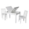 International Concepts Rectangle Table with 2 Mission Juvenile Chairs, 24 in W, 33.1 in L, 22.2 in H, Wood, White K08-JT2532L-263-2 - alternate 2